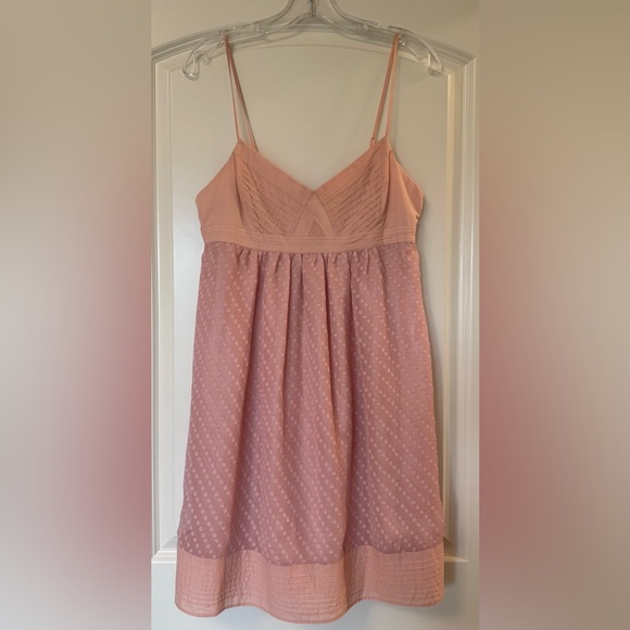 Forever 21 Dresses & Skirts - Forever 21 Medium Baby Doll Dress With Spaghetti Straps And Sheer Polka Dots.